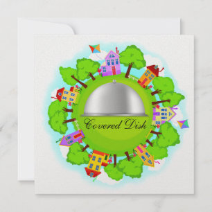 Convite Disco coberto - Evento de vizinhança - SRF