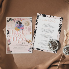 Convite Disco Cowgirl Nashville Pink Rodeo | Despedida de
