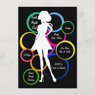 Convite Disco Diva Garotas Noite Fora