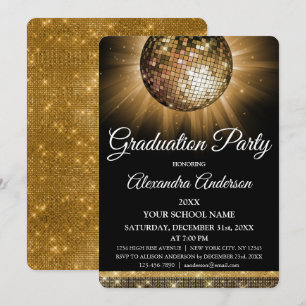 Convite Disco Dourado de 2019 - Disco Sparkle