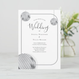 Convite Disco Retro Wedding