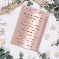 Disparos de Casamento Elegante Dourado com Rosa br