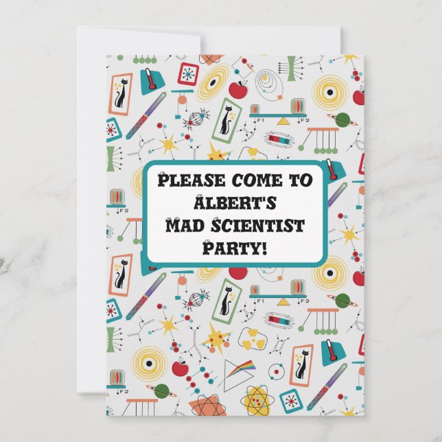 Convite Dispersão da Física do STEM de Idade Atômica Moder (Frente)