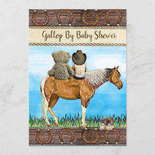 Convite Distante socialmente por e-mail no Chá de fraldas