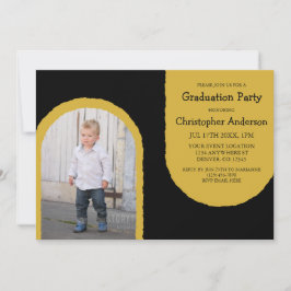 Convite Distressed Arches Graduation Party