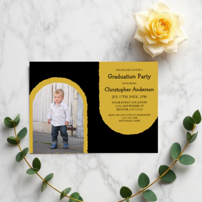 Convite Distressed Arches Graduation Party (Criador carregado)