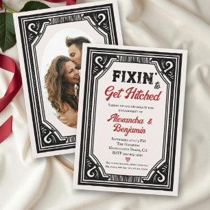 Convite Diversão ao se Casar Cartaz de Salão de Festa de C