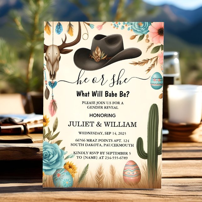 Convite Diversão Barn Hat Filme De Fazenda Usa Revelação D (Criador carregado)