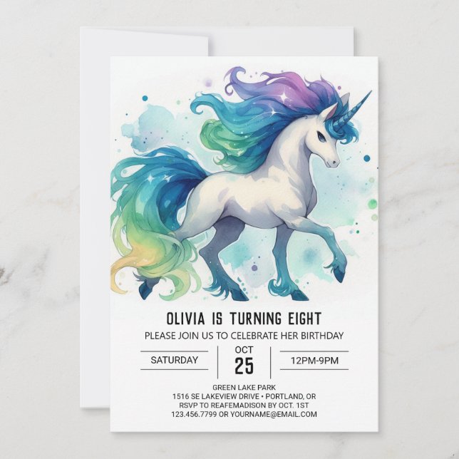 Convite Diversão de Aniversário de Cavalo Online (Frente)