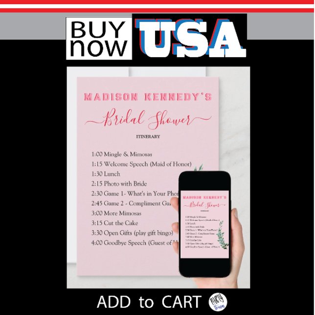 Convite Diversão do Plano Itinerário do Chá de panela Euca (unusual unique distinctive cards for bridal shower)