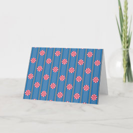 Convite Diversão e Elegante Doce de Natal de Hortelã Azul