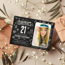Diversão Giz Doodle Foto Surpresa Aniversário de 2