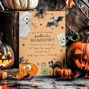 Convite Diversão Infantil de Halloween Adorável