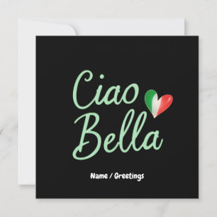 Convite Diversão italiana da bandeira e Design mágico da C