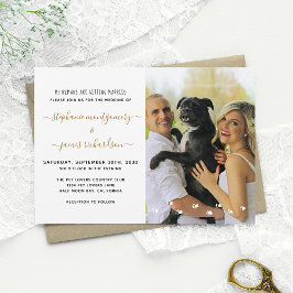 Convite Diversão Meus Humanos Casando Foto de Casamento de