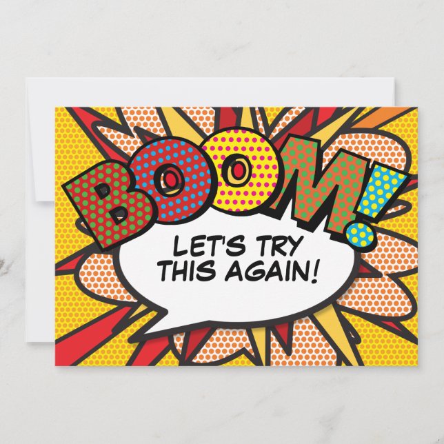 Convite Diversão Moderna Altere a Pop da revista em quadri (Frente)