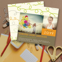 Diversão Rascunhos Moderno 2 Fotos Festa de Format