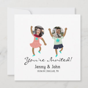 Convite Divertido Adicionar Foto Casamento Personalizado N