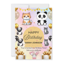 Convite Divertido de Aniversário | Moderno e Color