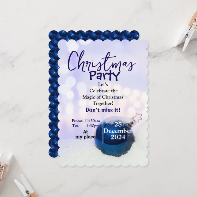 Convite Divertido e Festivo (Frente/Verso In Situ)