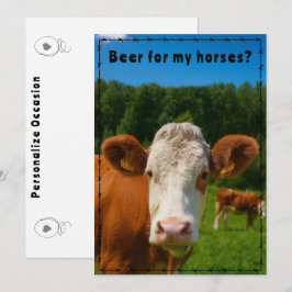 Convite Divertido Rancho de Gado e Estilo Fazenda Country 