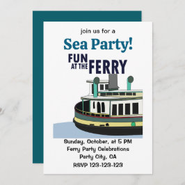 Convite Divertimento Na Festa Do Mar Ferry
