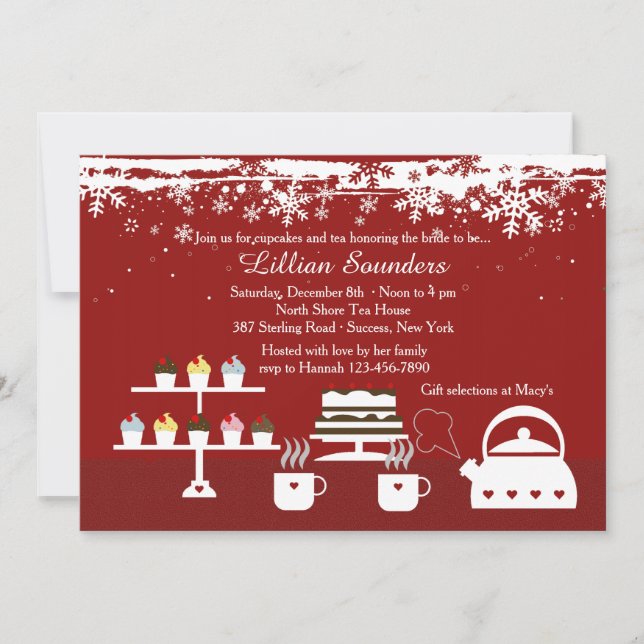 Convite divino do Inverno-Tema das sobremesas (Frente)