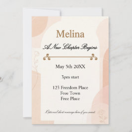 Convite Divorce Party New Chapter Celebration