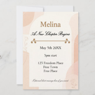 Convite Divorce Party New Chapter Celebration