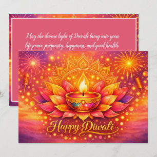 Convite Diwali Radiante Delícia