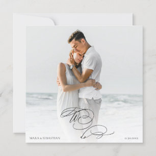 Convite *~* DIY AR6 Casal FOTO RSVP QR Casamento