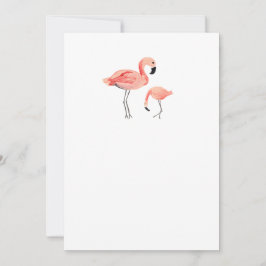 Convite DIY Vazio Flamingo