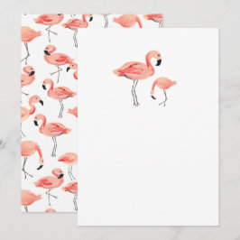 Convite DIY Vazio Flamingo