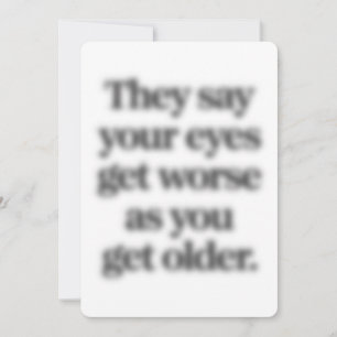 Convite Dizem Que Seus Olhos Ficam Piores À Medida Que Voc