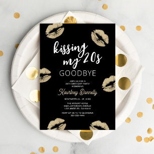 Convite Dizendo adeus aos meus 20 anos Aniversário de 30 a