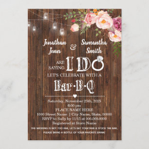 Convite Dizendo que eu faço churrasco estoque o chá de c