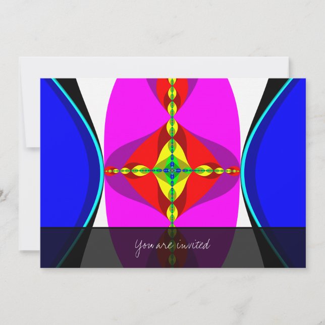 Convite DNA - Arte Fractal (Frente)