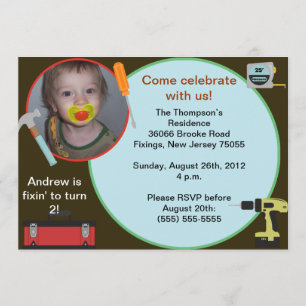 Convite do aniversário da ferramenta