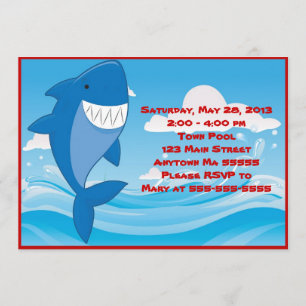 Convite do aniversário da festa na piscina do