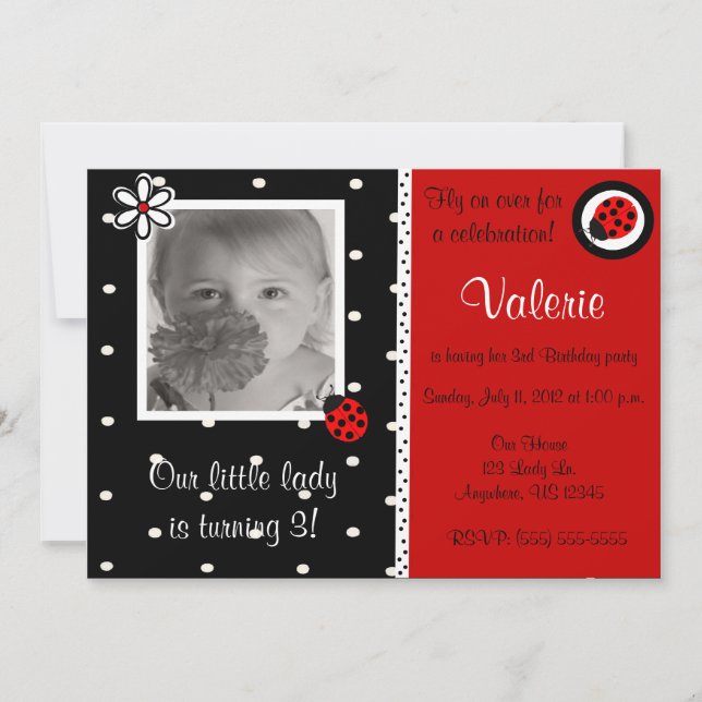 Convite do aniversário da foto das meninas de (Frente)