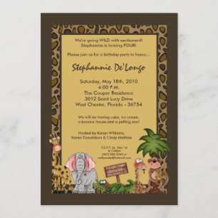 convite do aniversário da monge do girafa do