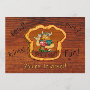 Convite do aniversário de Viking