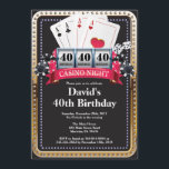 Convite do aniversário do cartão de jogo do póquer<br><div class="desc">Convite Dourado do aniversário do casino do cartão de jogo do póquer. O brilho do ouro do tema do casino convida, 18o 20o 2ø 30o 40th 50th 60th 90 100th do 80 do 70, toda a idade. Para uma personalização mais adicional, clique por favor "personalizam-no" botão e usam-nos nossa ferramenta...</div>
