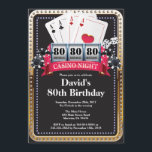Convite do aniversário do casino do cartão de jogo<br><div class="desc">Convite Dourado do aniversário do casino do cartão de jogo do póquer. O brilho do ouro do tema do casino convida, 18o 20o 2ø 30o 40th 50th 60th 90 100th do 80 do 70, toda a idade. Para uma personalização mais adicional, clique por favor "personalizam-no" botão e usam-nos nossa ferramenta...</div>