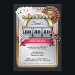 convite do aniversário do casino do cartão de jogo<br><div class="desc">Convite Dourado do aniversário do casino do cartão de jogo do póquer. O brilho do ouro do tema do casino convida, 18o 20o 2ø 30o 40th 50th 60th 90 100th do 80 do 70, toda a idade. Para uma personalização mais adicional, clique por favor "personalizam-no" botão e usam-nos nossa ferramenta...</div>