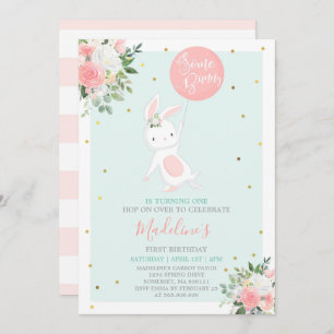 Convite do aniversário do coelho algum aniversário