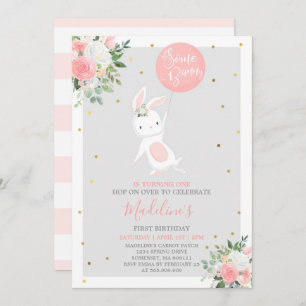 Convite do aniversário do coelho algum aniversário
