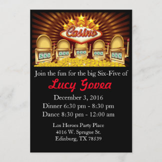 Convite do aniversário do jackpot