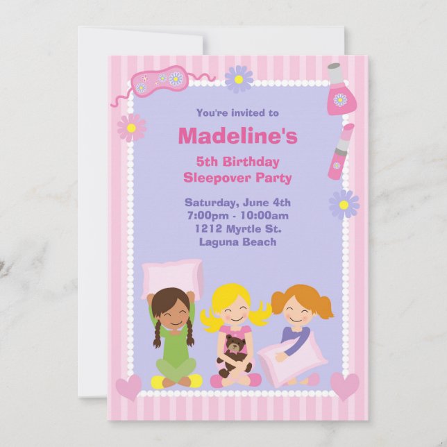 Convite do aniversário do partido de descanso (Frente)