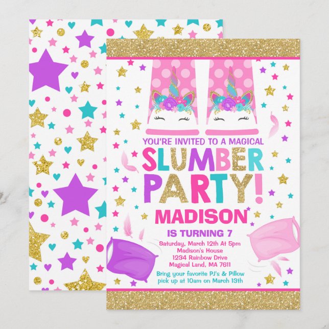 Convite do aniversário do partido de descanso do (Frente/Verso)